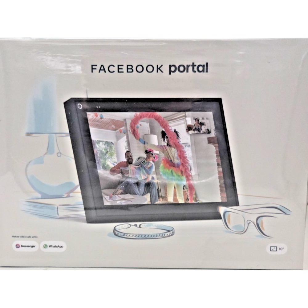 Facebook Portal Smart 10" Touch Screen Display Black WD50JM/2021 New Sealed